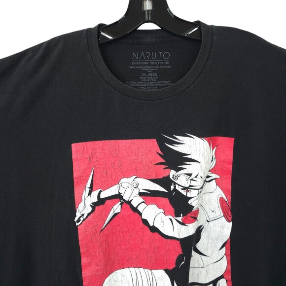 Naruto Shippuden Collection Graphic T Shirt READ Mens 2XL Crew Neck Short Sleeve - Picture 12 of 16